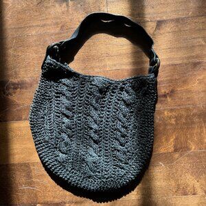 Vintage Gap Boho Hobo Shoulder Bag Purse in Black